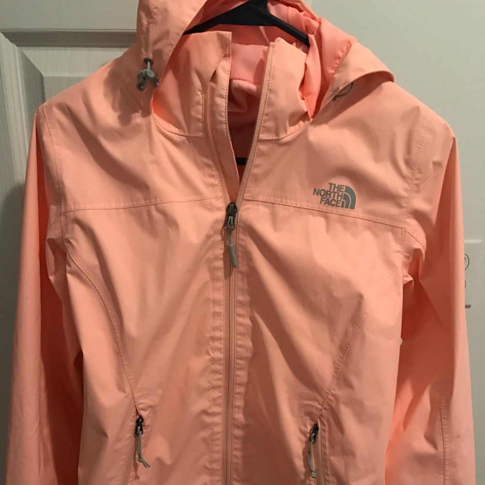 Peach North Face Rain Jacket